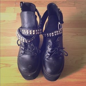 Demonia elevator shoes